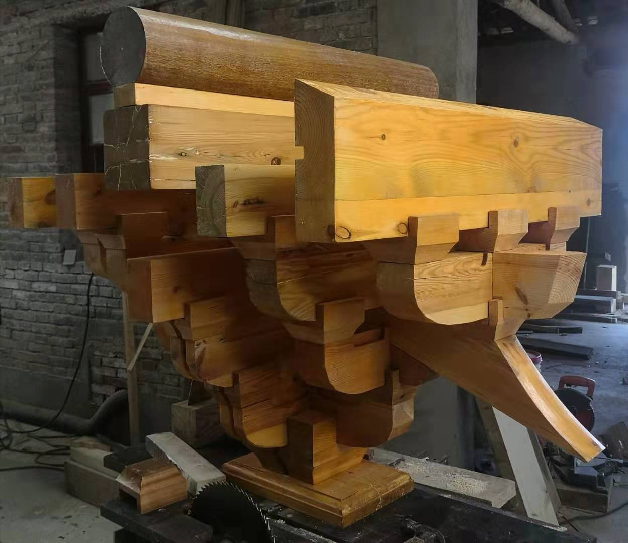 宋式补间铺作模型